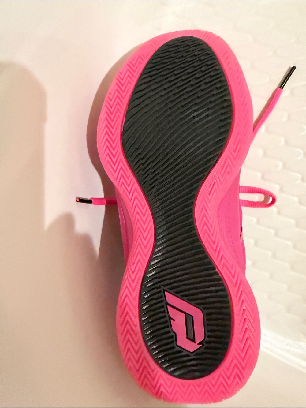 adidas Dame Certified 3 J Pink and Black Basketball Sneakers - Picture 4 of 6